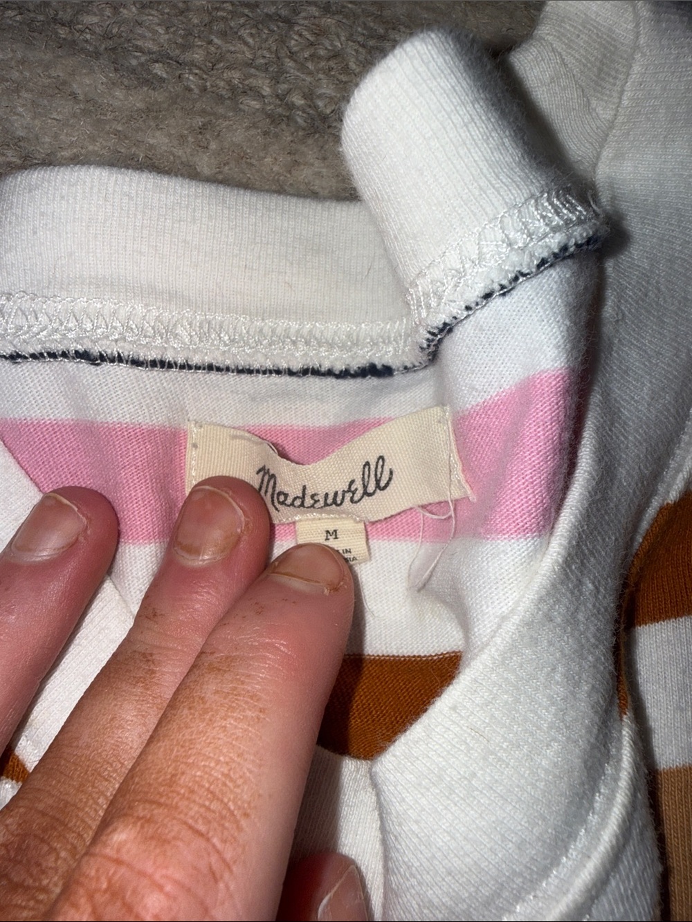 Madewell Stripe Top - Picture 2 of 2